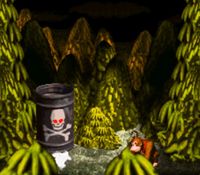 une photo d'Ã©cran de Donkey Kong Country sur Nintendo Super Nes